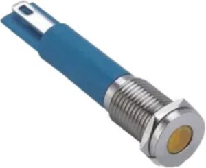 LED Signaallamp ⌀7mm - Inbouw - 230V AC- Oranje