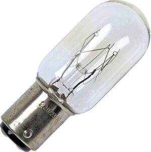 Naaimachine Lampje BA15D - 15W 2700K 230V – Gloeilampje - Helder - Extra Warm Wit