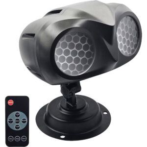 LED Kerst Projector met Bewegende Sneeuwvlokken - Kerstverlichting Binnen & Buiten - Kerstversiering - Projectie Lamp - Zwart