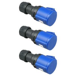 CEE Contrastekker - 3-polig - 16A 230V - Blauw - Per 3 stuks