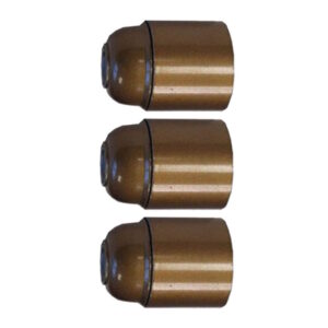 Lamphouder - Glad - E27 - Goud - Per 3 stuks