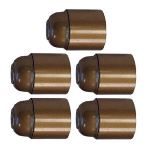 Lamphouder - Glad - E27 - Goud - Per 5 stuks