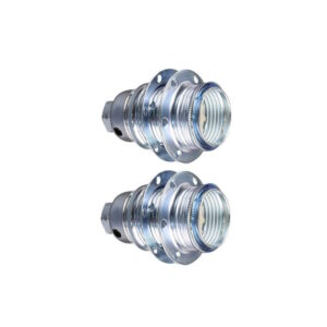 Lamphouder + 2 Ringen - E14 - Chroom - Per 2 stuks