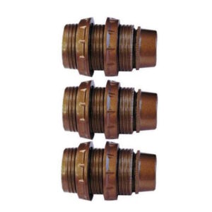 Lamphouder + 2 ringen - E14 - Goud - Per 3 stuks