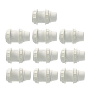 Lamphouder + 2 ringen - E14 - wit - Per 10 stuks