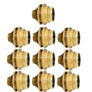 Lamphouder met Kraag + Ring - E27 - Goud - Per 10 stuks