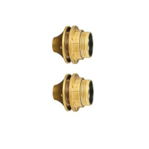 Lamphouder met Kraag + Ring - E27 - Goud - Per 2 stuks
