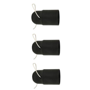 Lamphouder met trekschakelaar - Glad - E27 - Zwart - Per 3 stuks