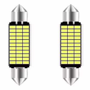 LED Auto Festoon 2W 6000K 600lm 12V - Kenteken/Interieur Lamp - C5W C10W - 41mm - Zilver - Per 2 stuks