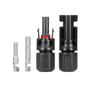 MC4 Solar Connector set - Zonnepaneel Stekker -  Male + Female - 2.5-6mm² - 4/6II - Zwart - Per set