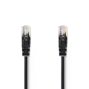 Ewent CAT5e Netwerkkabel - U/UTP - RJ45 Male naar RJ45 Male - 1m - 
Zwart