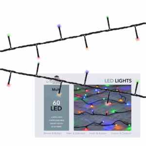 Anna's Collection Kerstverlichting met Trafo - 8 Functies - 60 LED's - 6 meter - RGB
