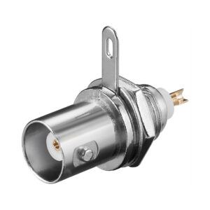 Goobay BNC Chassisdeel - BNC (v) - voor Behuizingmontage - 50 Ohm - met vergulde pin