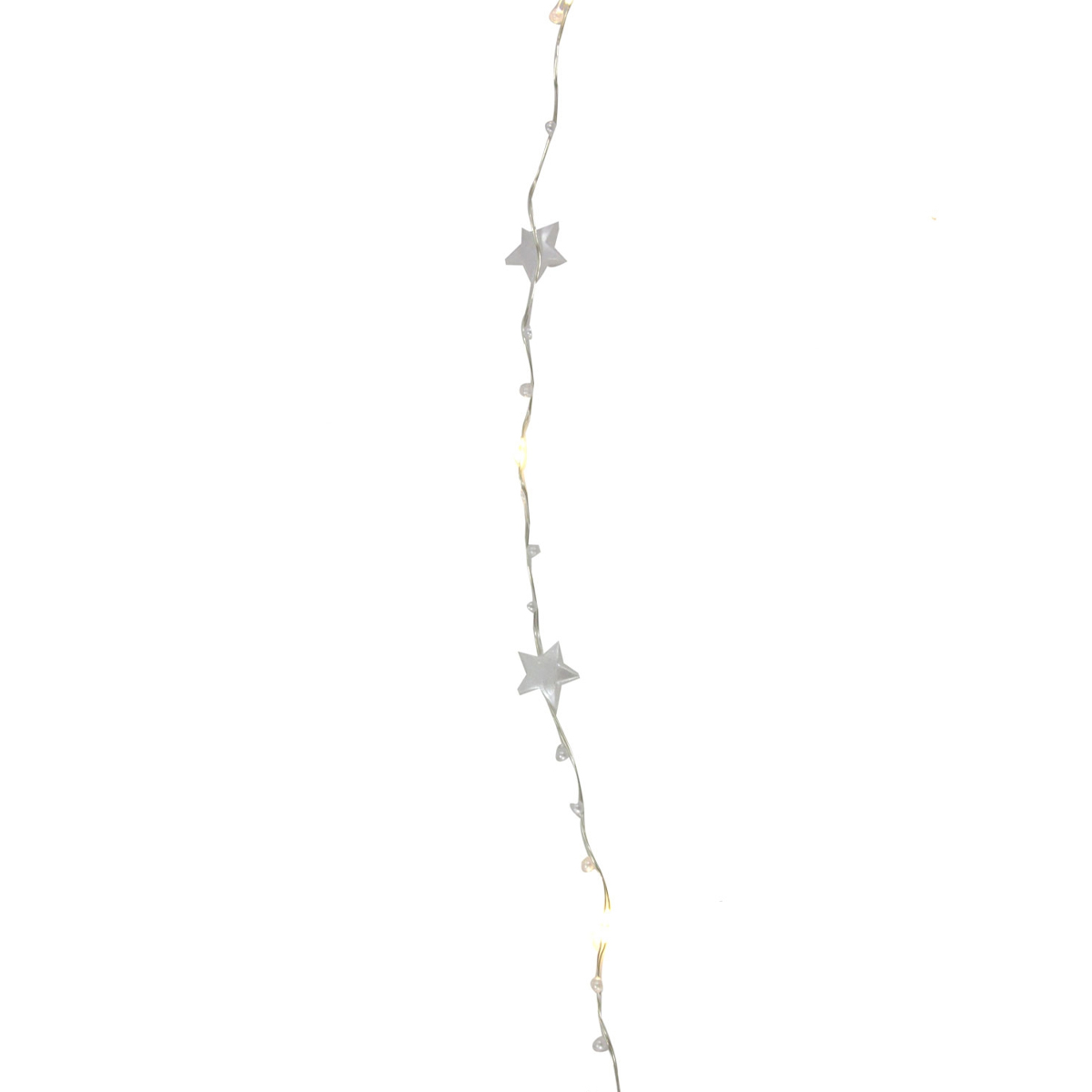 LED Draadverlichting met Sterren - 50 LEDs - 3 meter - Warm Wit Licht