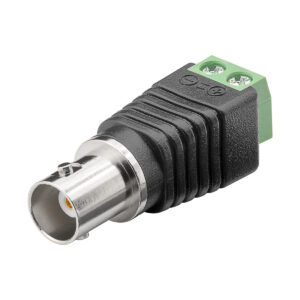 Goobay BNC Plug - Klemmenblok 2-polig naar BNC (v) - met schroefbevestiging