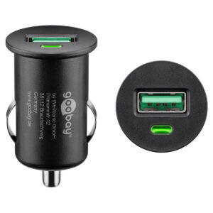 Goobay USB Autolader - Quick Charge 3.0 - 1 Poort - Zwart