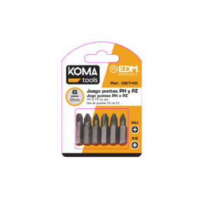 Koma Tools PH Schroefbitjes - Set van 6 stuks