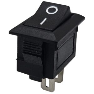 ProRide Mini Wipschakelaar ON/OFF KCD1-10 - 2-pins - 19x11.5mm - Rechthoek - 250V/3A - Zwart