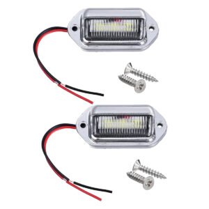 LED Kentekenplaat verlichting - 3W 500lm 12-24V - Chroom - Per 2 stuks