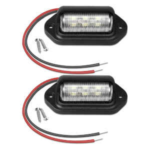 LED Kentekenplaat verlichting - 3W 500lm 12-24V - Zwart - Per 2 stuks