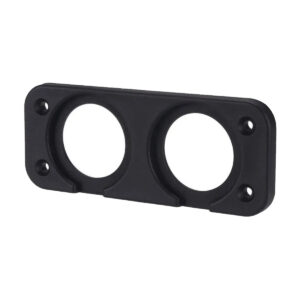 Montageplaat 2 Gaten - Inbouw - Tweevoudig - Geschikt voor USB stopcontact/Voltmeter