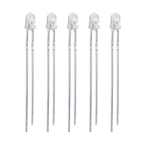 OE Lightning LED Diode - 3mm - Transparant Wit - 5 stuks