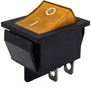 ProRide Wipschakelaar ON-OFF KCD4-202 - 2 Polig - 250V/16A - 30x22mm - Oranje zonder controlelampje