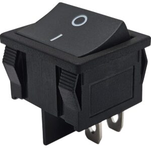 ProRide Wipschakelaar ON-OFF KCD5-202 - 2 Polig - 250V/6A - Zwart zonder controlelampje