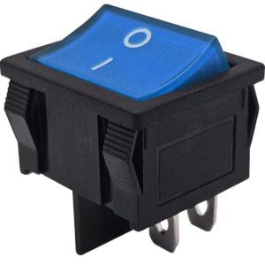 ProRide Wipschakelaar ON-OFF KCD5-202 - 2 Polig - 250V/6A - Blauw zonder controlelampje