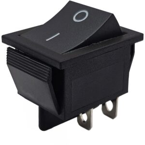 ProRide Wipschakelaar ON-OFF KCD4-202 - 2 Polig - 250V/16A - 30x22mm - Zwart zonder controlelampje