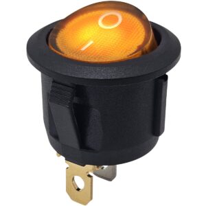 ProRide Wipschakelaar ON-OFF KCD2-220 - Rond - 3 pins - 250V/6A - Oranje