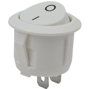 ProRide Wipschakelaar ON/OFF KCD2-202 - 2-pins - Rond ⌀20mm - 250V/6A - Wit