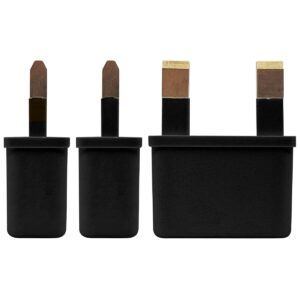 Reisstekker EU naar UK - Wereldstekker EU naar Engeland, Ierland, Malta, Maleisië - Zwart - 3 stuks