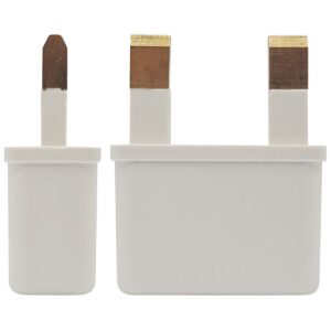 Reisstekker EU naar UK - Wereldstekker EU naar Engeland, Ierland, Malta, Maleisië - Wit - 2 stuks