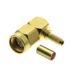 SMA Connector - SMA (m) - Haaks - Verguld