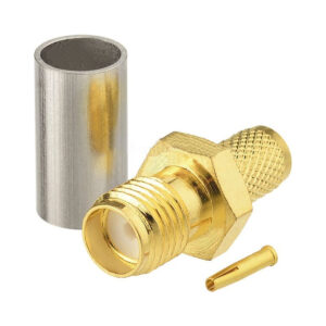 SMA Connector - SMA (v) - Krimp - Verguld