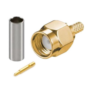 SMA Connector - SMA (m) - RG174/RG316 - Verguld - 50 Ohm - Per 1 stuk(s)