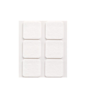 Inofix Zelfklevende Vilt 31x31mm - Vierkant - Wit - 6 stuks