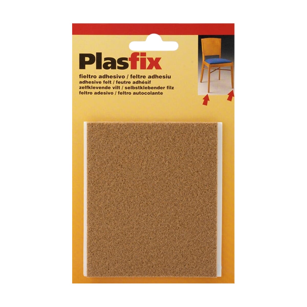 Inofix-Zelfklevende-Vilt-100x85mm-Vierkant-Bruin-1-stuks_2