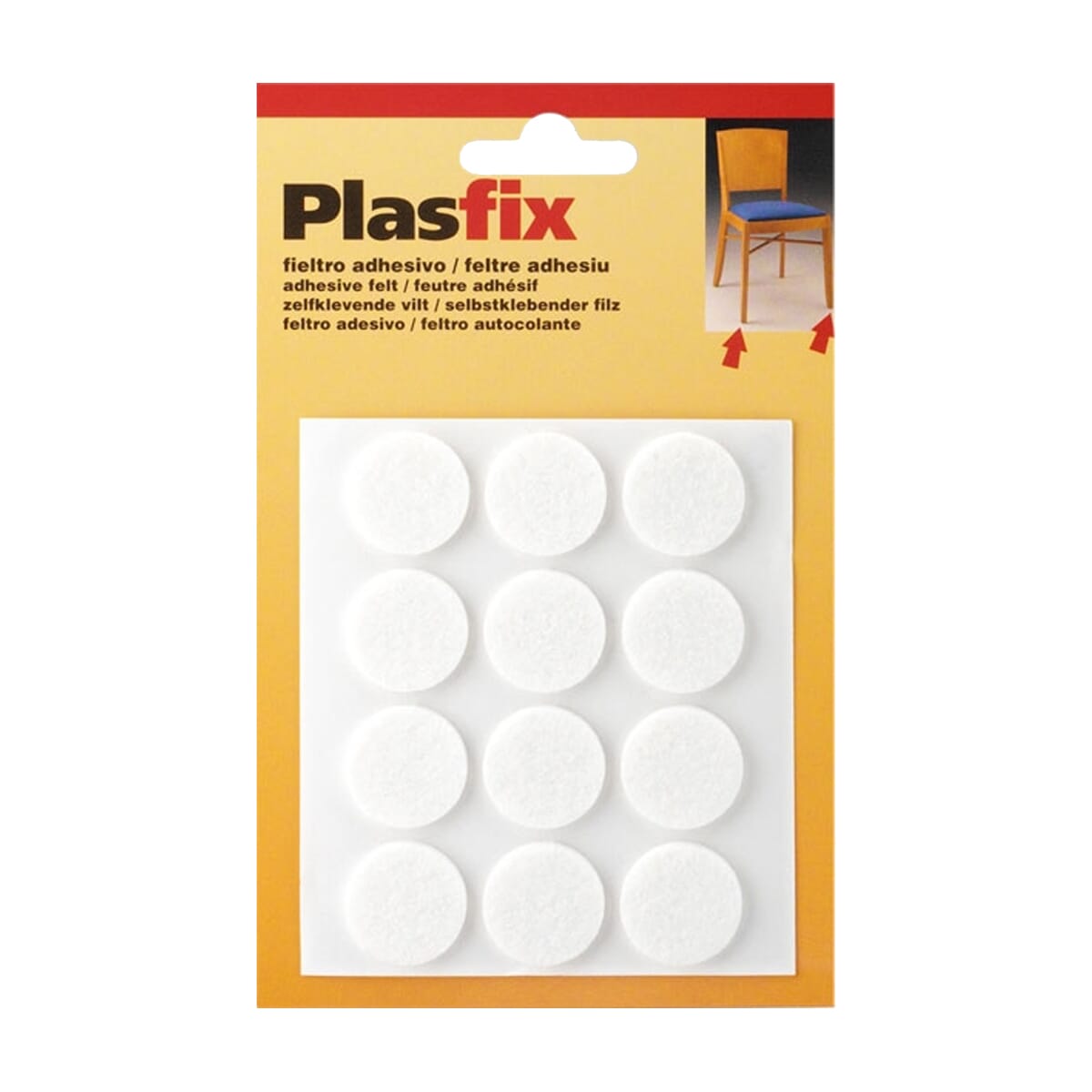 Inofix-Zelfklevende-Vilt-22mm-Rond-Wit-12-stuks_2