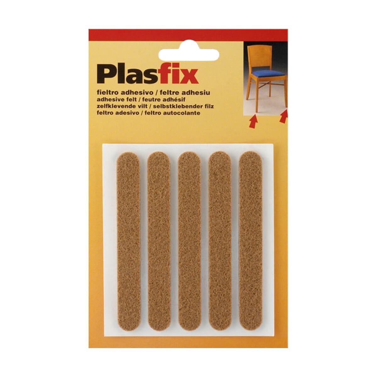 Inofix-Zelfklevende-Vilt-95x12mm-Bruin-5-stuks_2