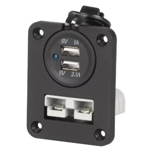 ProRide Accu stekker + Dual USB  Stopcontact - Inbouw - 12/24V - 50A - Stopcontact Auto, Boot en Camper