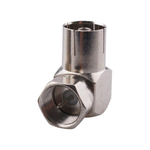 Coax Adapter - F-Connector (m) naar IEC (v) - Haaks - Per 1 stuk(s)