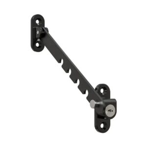 Raamgrendel met Slot - Raamvastzetter - Zwart