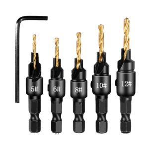 Verzinkborenset - 4.6 t/m 6mm - #5/6/8/10/12