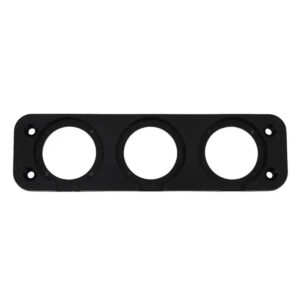 Montageplaat 3 Gaten - Inbouw - Drievoudig - Geschikt voor USB stopcontact/Voltmeter