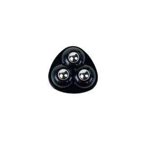 Zwenkwielen - Driehoek - RVS - Zelfklevende meubelwielen voor onder meubels en opbergdozen - Zwart