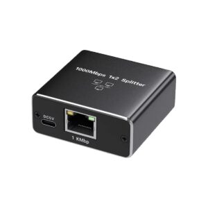 Ethernet Adapter - Netwerk Splitter - 1000Mbps - Zwart