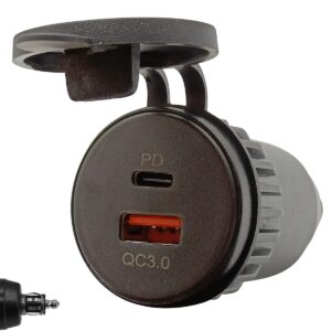 ProRide USB Lader Motor - Din Hella - PD/QC3.0 - 12V/24V - Motor USB C lader 2 poorten