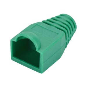 Netwerkplug huls voor RJ45 connector - kabel tot 6mm - Groen - 10 stuks